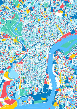 philadelphia map retro 5