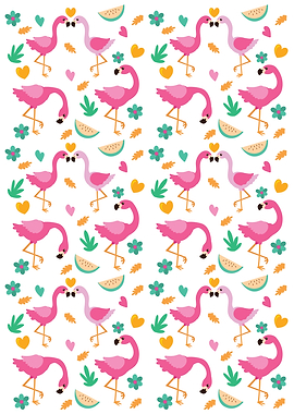 Cute Flamingo Pattern