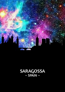 Saragossa Spain Skyline