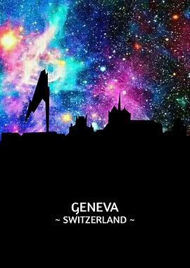 Geneva Switzerland Skyline