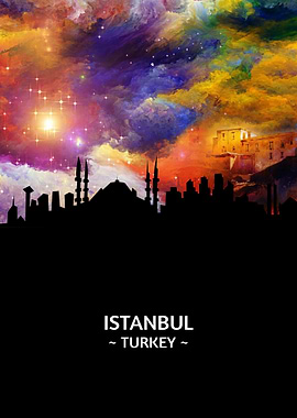 Istanbul Turkey Skyline