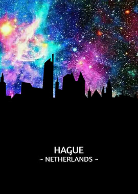 Hague Netherlands Skyline