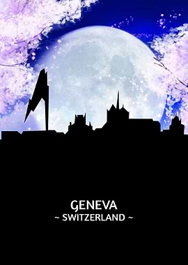 Geneva Switzerland Skyline