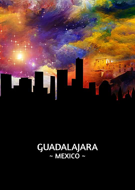 Guadalajara Mexico Skyline