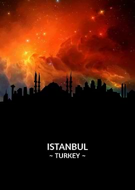 Istanbul Turkey Skyline