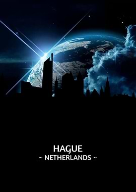 Hague Netherlands Skyline