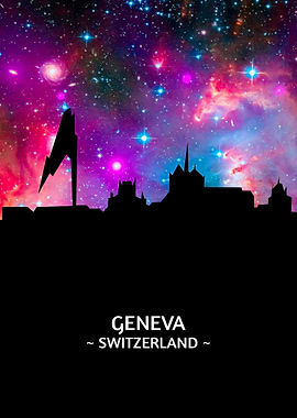 Geneva Switzerland Skyline