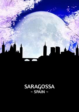 Saragossa Spain Skyline