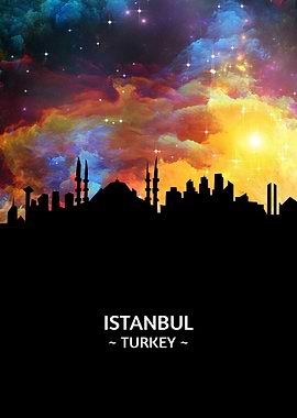 Istanbul Turkey Skyline