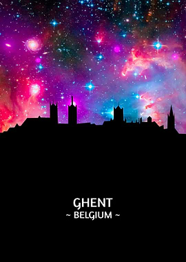 Ghent Belgium Skyline