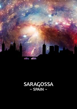 Saragossa Spain Skyline