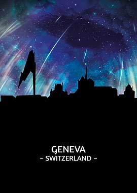 Geneva Switzerland Skyline