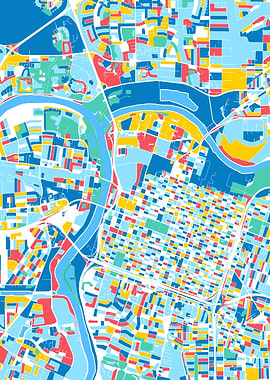 sacramento map retro 5