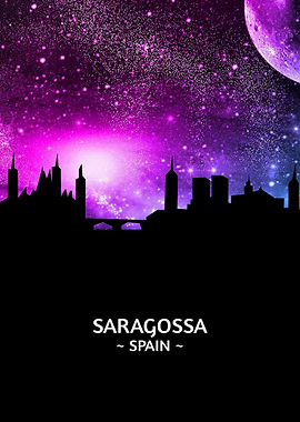 Saragossa Spain Skyline