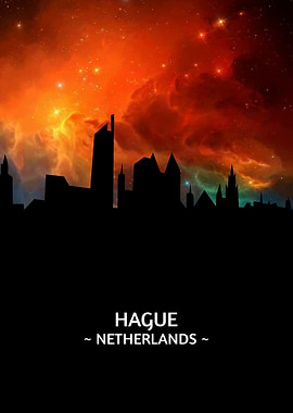 Hague Netherlands Skyline