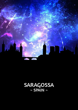 Saragossa Spain Skyline