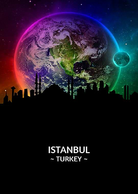 Istanbul Turkey Skyline