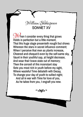 Shakespeare Sonnet 15