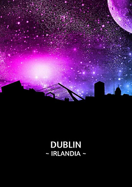 Dublin Irlandia Skyline