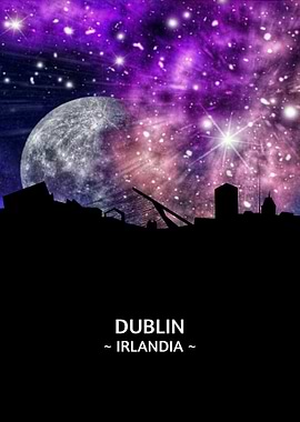 Dublin Irlandia Skyline