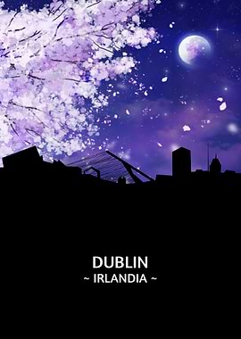Dublin Irlandia Skyline