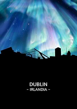 Dublin Irlandia Skyline