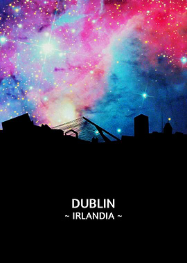 Dublin Irlandia Skyline