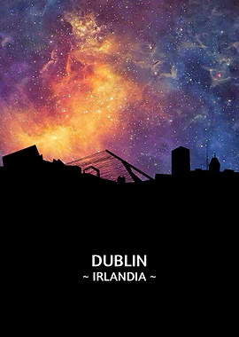 Dublin Irlandia Skyline