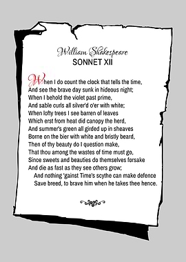 Shakespeare Sonnet 12