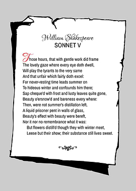 Shakespeare Sonnet 5