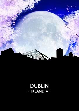 Dublin Irlandia Skyline
