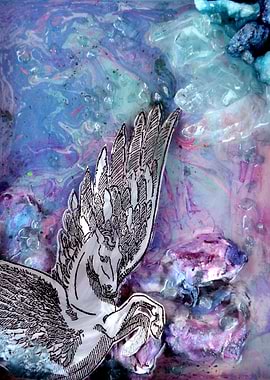 Pegasus in Candy Clouds