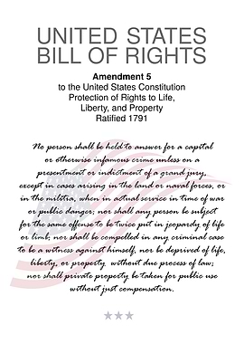 USA Bill Of Rights 5