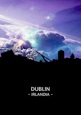 Dublin Irlandia Skyline