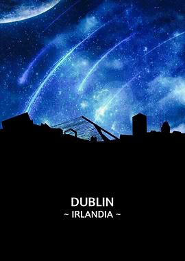 Dublin Irlandia Skyline