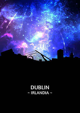 Dublin Irlandia Skyline