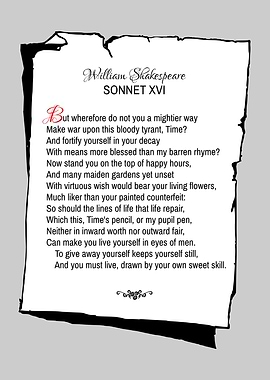 Shakespeare Sonnet 16