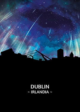 Dublin Irlandia Skyline