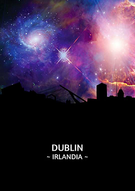 Dublin Irlandia Skyline