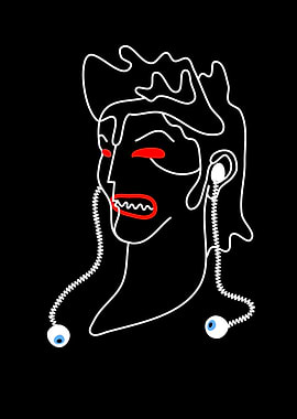 hard listener on black