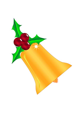 Christmas Holly With Bell