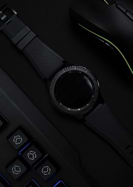 Gaming Gear on Black Bg