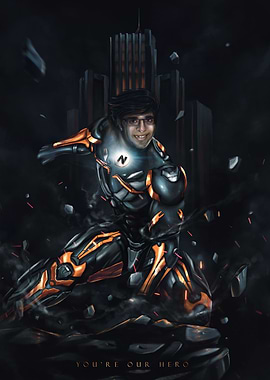 SUPERHERO Poster 12x18 inc