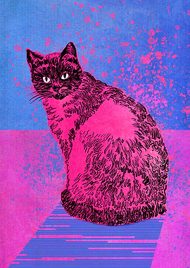 Cute cat waiting for you