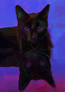 Psychedelic Cat