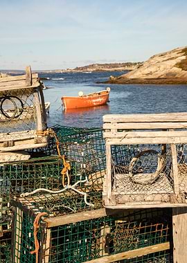 Peggys Cove harbor