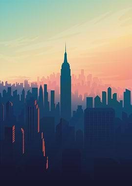 Vector Ciudad Nueva York