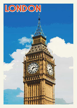 London Vintage Poster