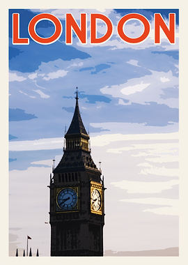 London Vintage Poster