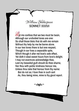 Shakespeare Sonnet 36
